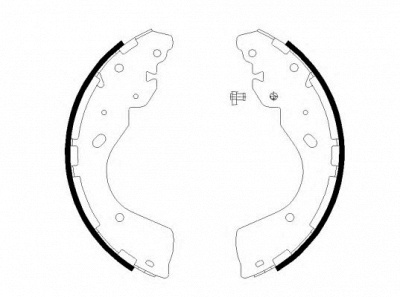 HELLA PAGID 8db355022241 -  Комплект тормозных колодок